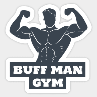 Buff Man Gym Sticker